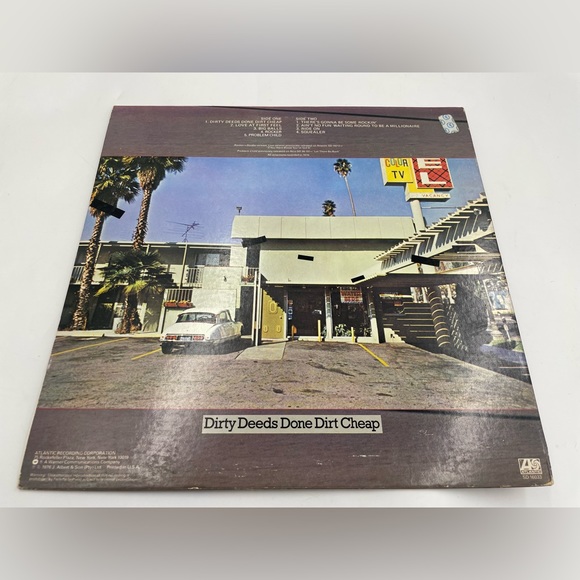 AC/DC Dirty Deeds Done Dirt Cheap VG/VG 1976 Vinyl LP Atlantic Records SD 16033 - Picture 2 of 4